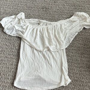 Garage Off-Shoulder White Blouse